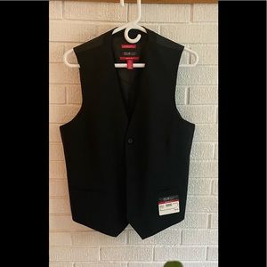 NWT lined, black, wool vest.